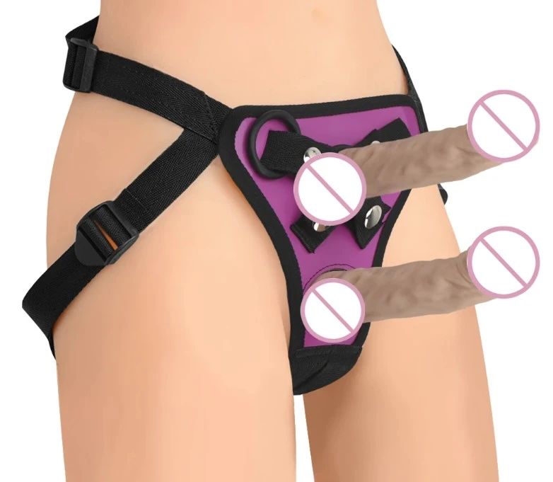 Generic Dildo Pants Double Dildo Harness Belt with Rings - image 5
