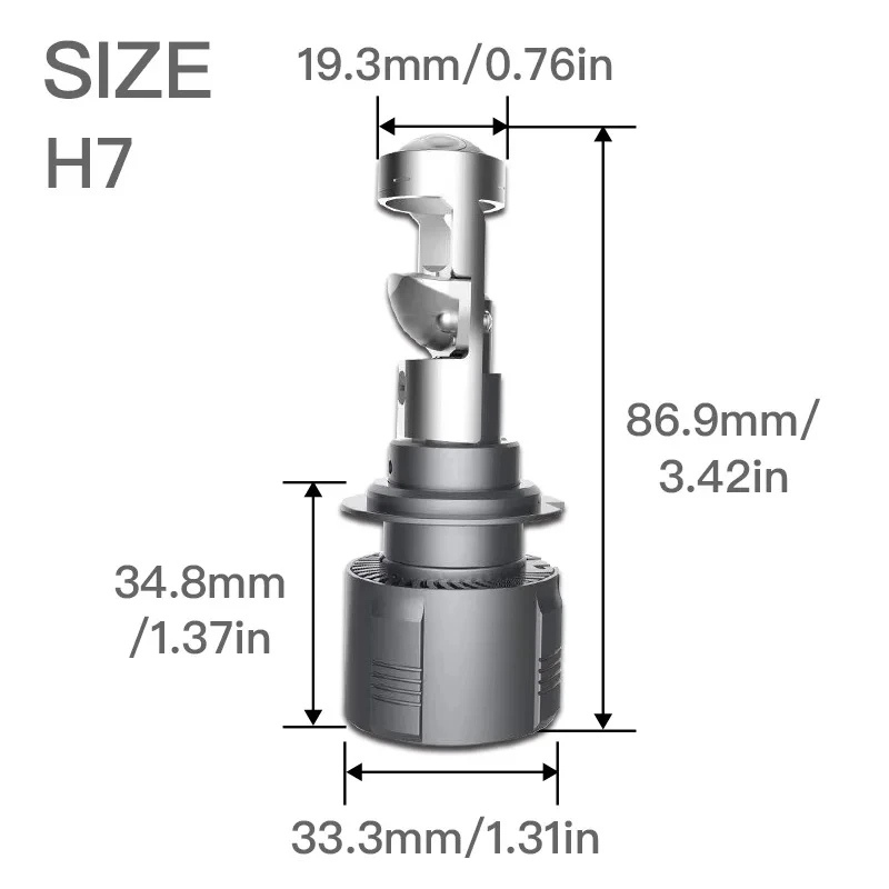Stella H7 H11 Projector Lens LED Headlight Bulb - image 3