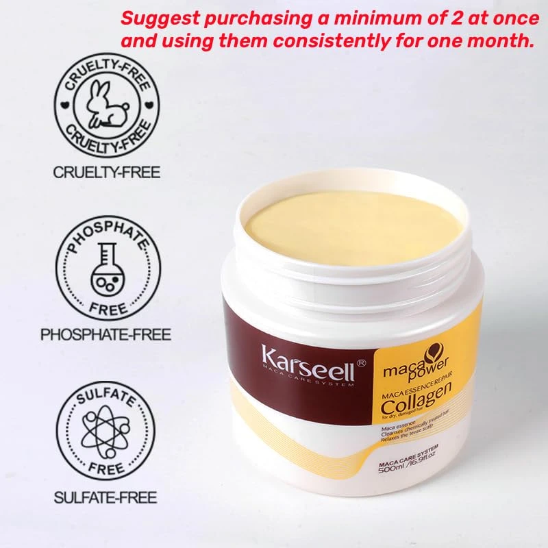 Karseell Collagen Treatment Argan Oil Hair Mask 500ml - image 2