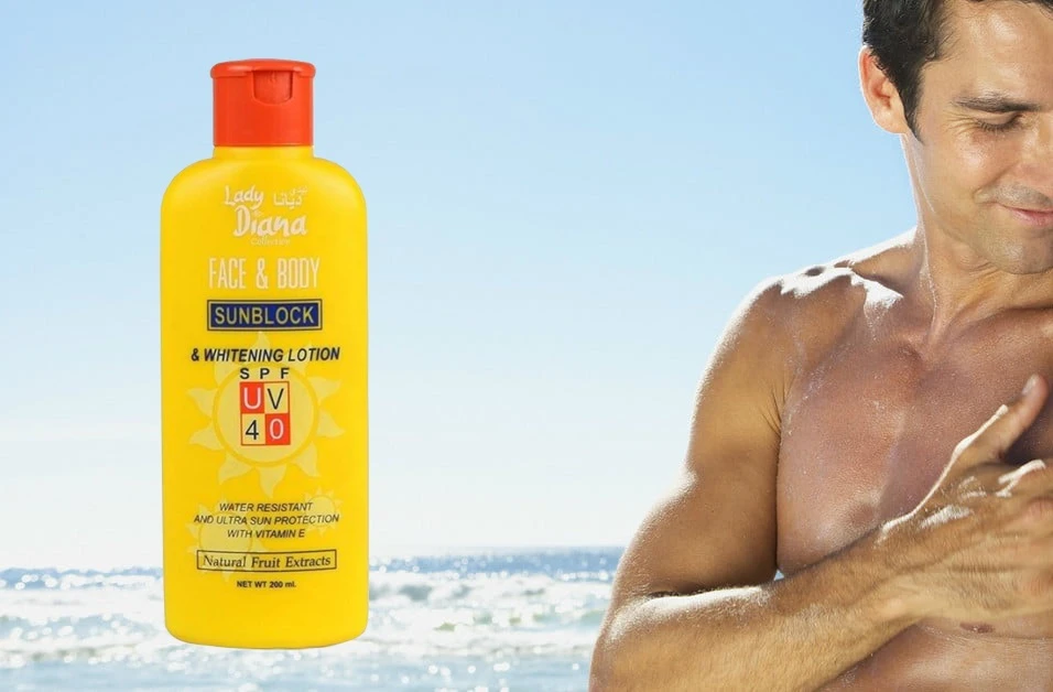 Lady Diana Face & Body Sunblock Lotion Spf40 200ml - image 3
