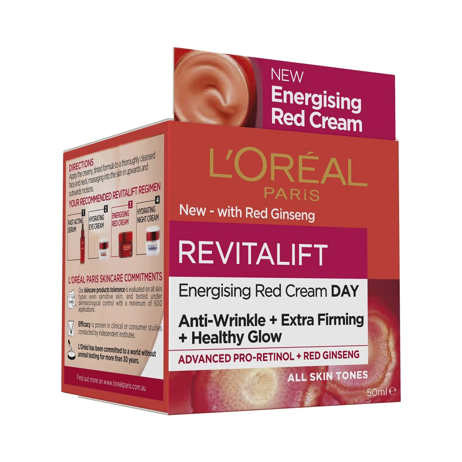 LOREAL PARIS Classic Energizing Red Day Cream - image 1