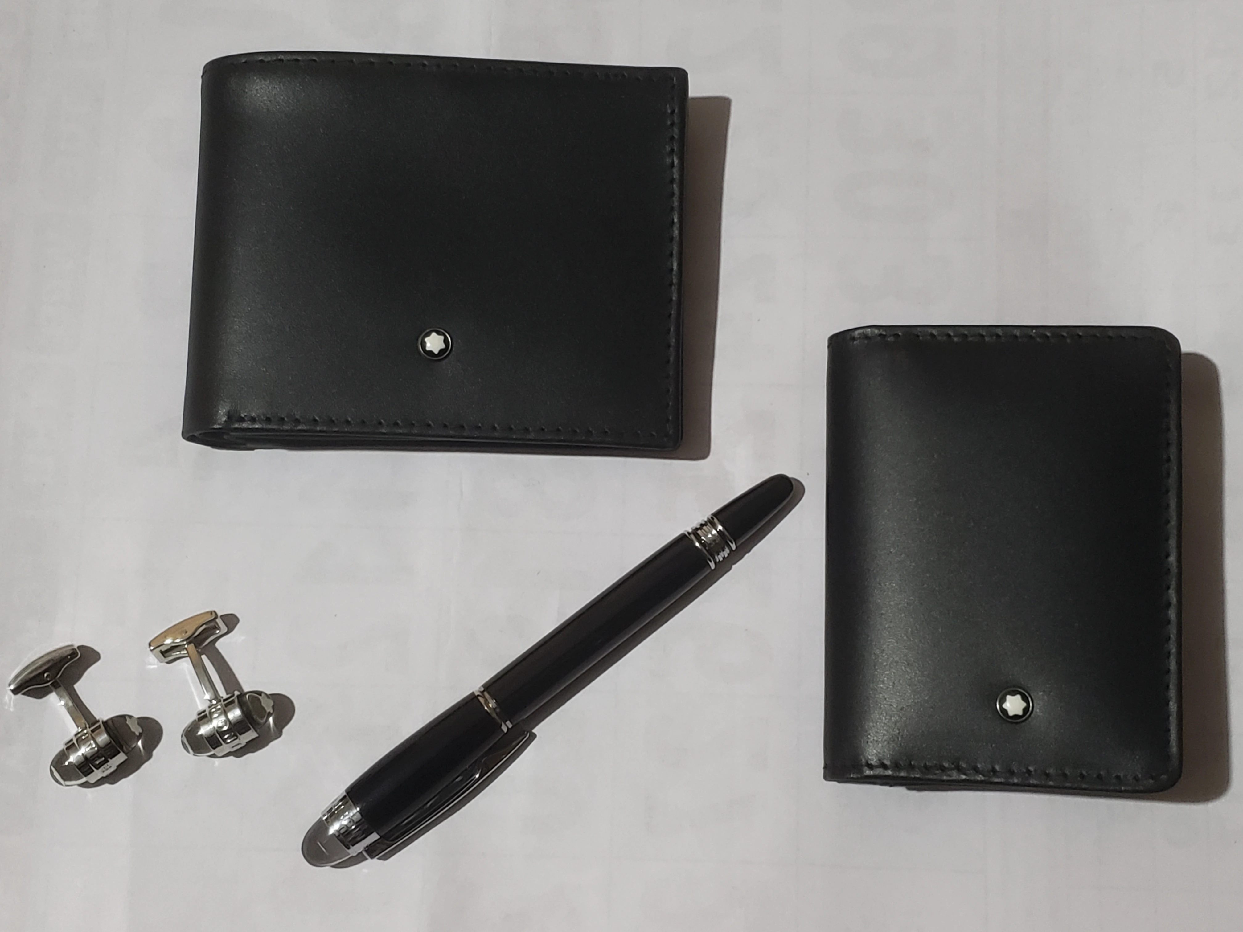 Mont Blanc Gift Collection Genuine Leather Wallet & Accessories
