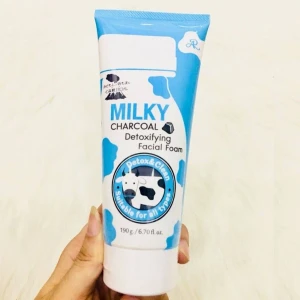 AR Milky Charcoal Detoxifying Facial Foam