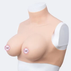 Realistic Artificial Silicone Breasts  High Collar Neck