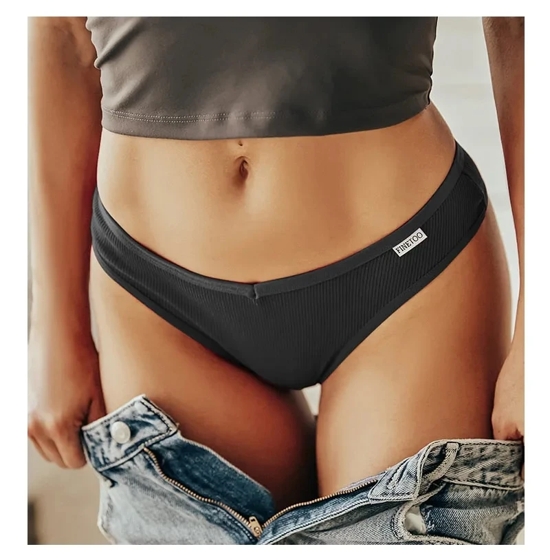 finetoo Panty N225 Hollow Out Striped G-String - image 4