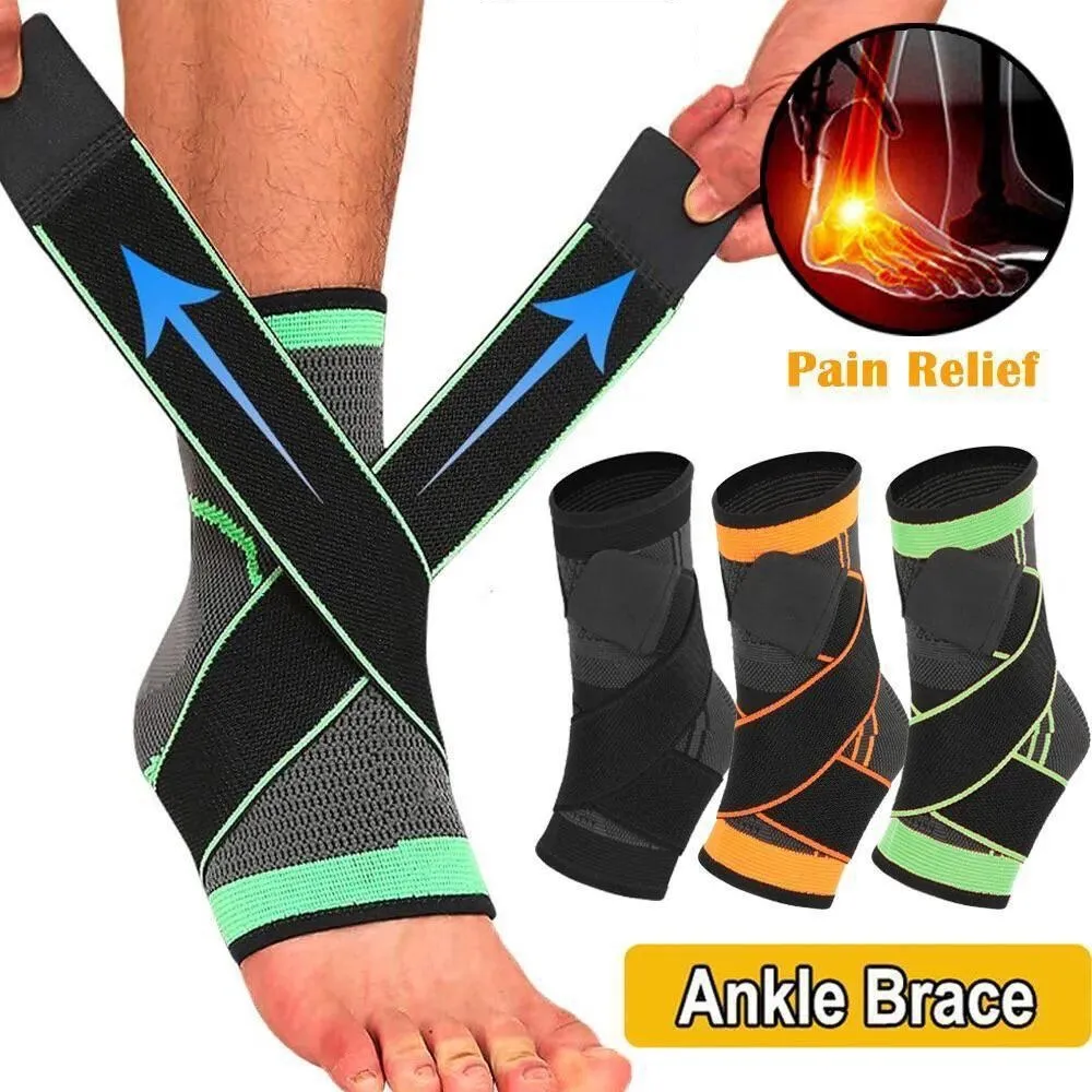 Generic Ankle Braces Compression Strap Green