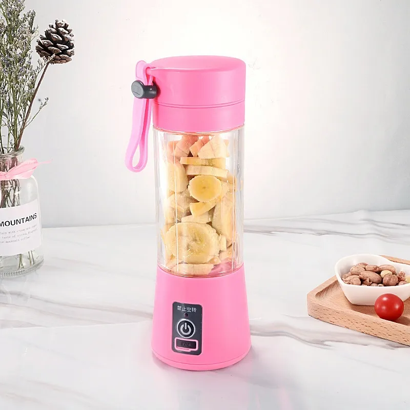 Generic Pink Juice Blender Protein Shaker Portable Rechargeable