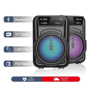 Black GTS 1360 Extra Bass Wireless Portable Bluetooth Speake