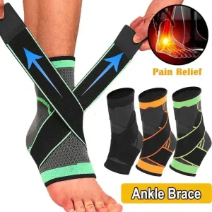 Generic Ankle Braces Compression Strap Green