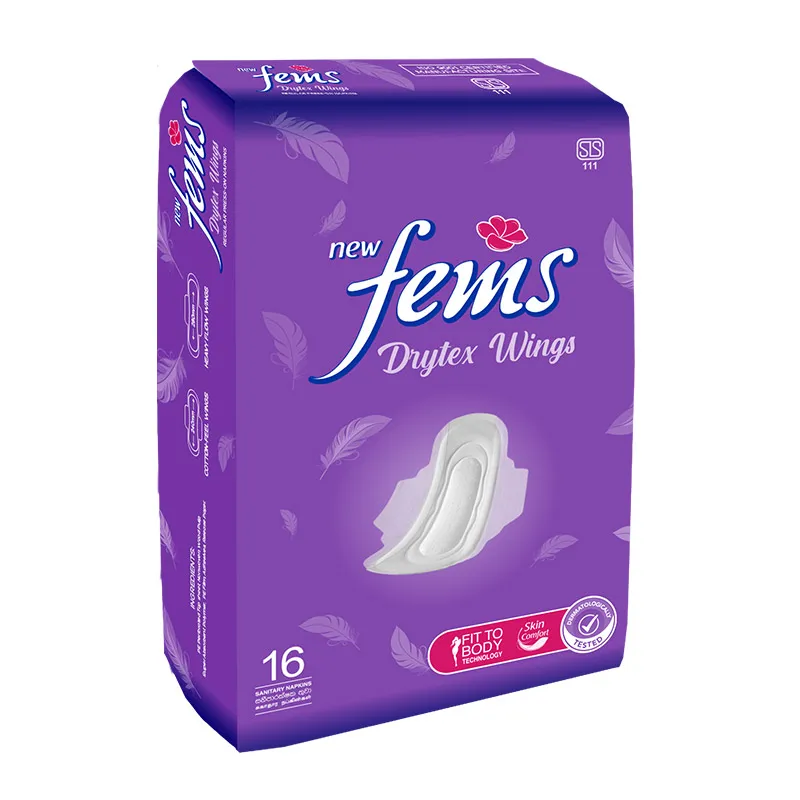 Fems Drytex Wings 16S Pack Sanitary Napkins