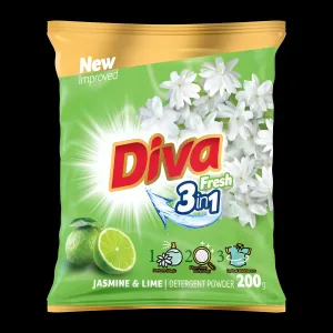 Diva Fresh Jasmine & Lime Washing Powder 200G