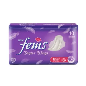 Fems Drytex Wings 10s Pack Sanitary Napkins
