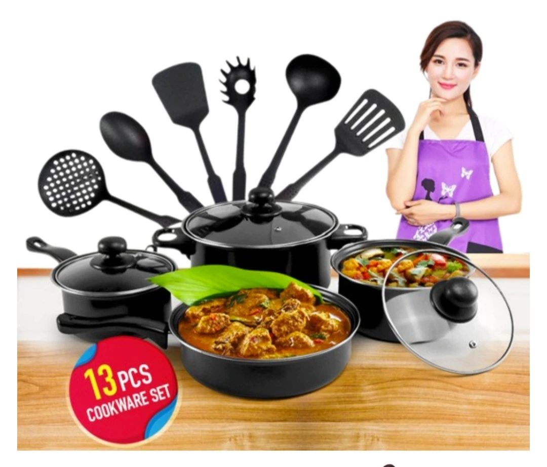 Generic 13PC COOKWARE SET Non-stick - image 2