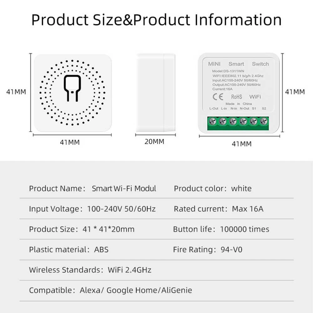 Tuya Mini Smart Switch Module App control switch - image 4
