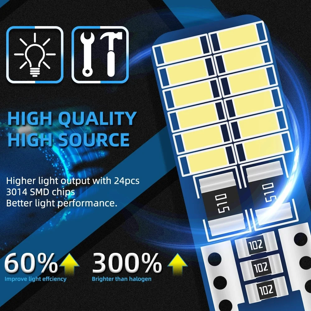 Generic T10 W5W LED 24SMD Car Interior Park Light - image 7