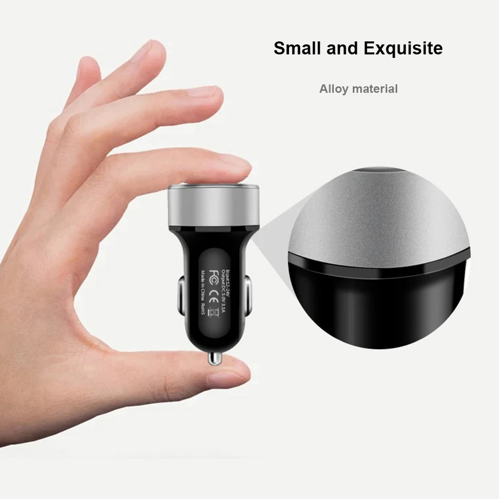Generic 3.1A Dual USB Car Charger LED Display - image 3