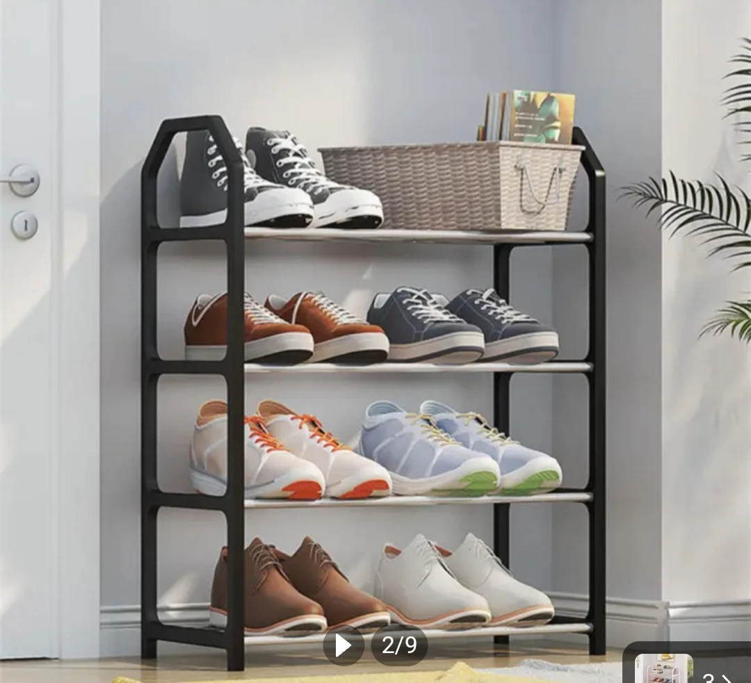 Generic 4 Tiers Shoe Rack Practical Shoe Cabinet