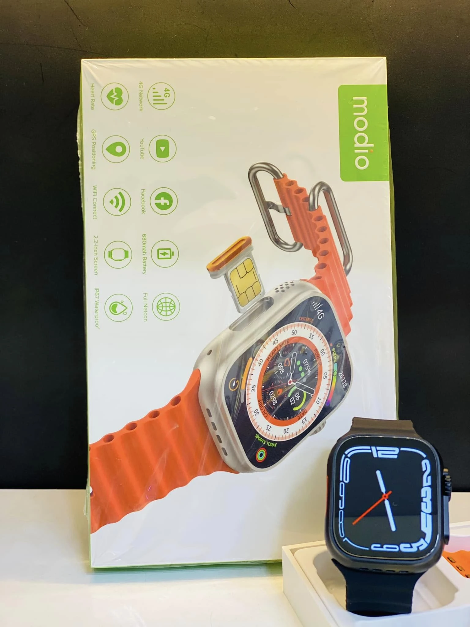 Modio 4G Ultra Smart Watch 4GB RAM 64GB ROM 2.2 inch - image 5