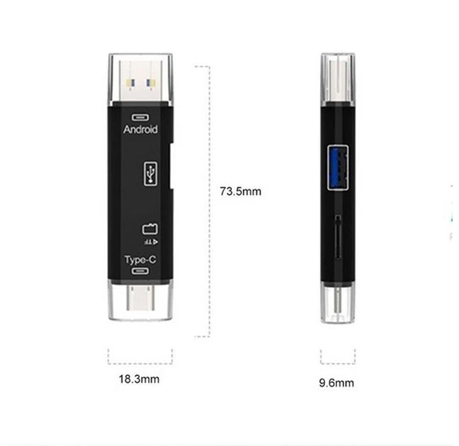 Generic 5-in-1 Multifunction Card Reader OTG - image 6