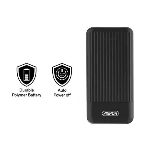 Aspor A323 Power Bank 10000mAh 2 Outputs - image 2
