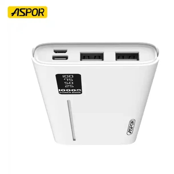 ASPOR A335 10000mAh Power Bank 22.5W QC 3.0 LCD DISPLAY - image 3