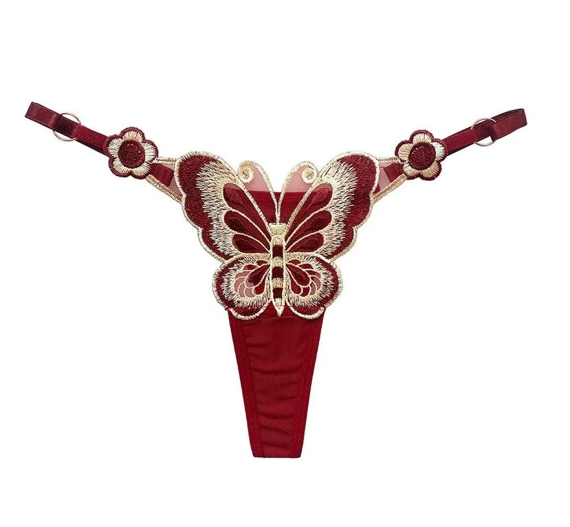 Butterfly Underwear Lace Thong - image 1