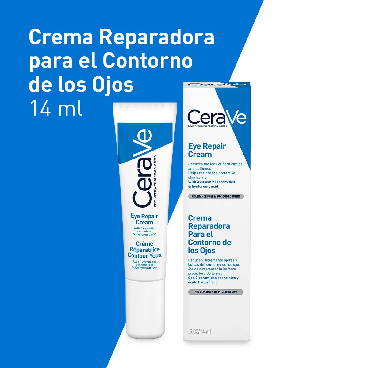 CeraVe Eye Repair Cream 14ml Dark Circles Treatment - image 3
