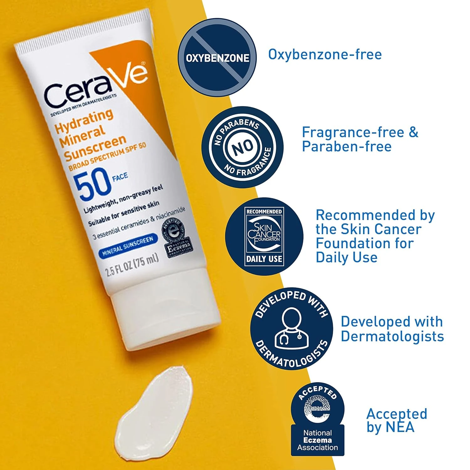 CeraVe Hydrating Mineral Sunscreen SPF 50 - image 6