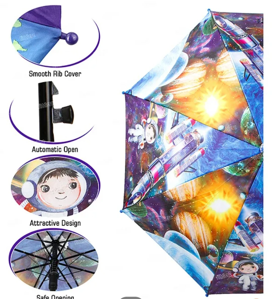 Generic Children's Umbrella Boys Girls Cartoon - image 2