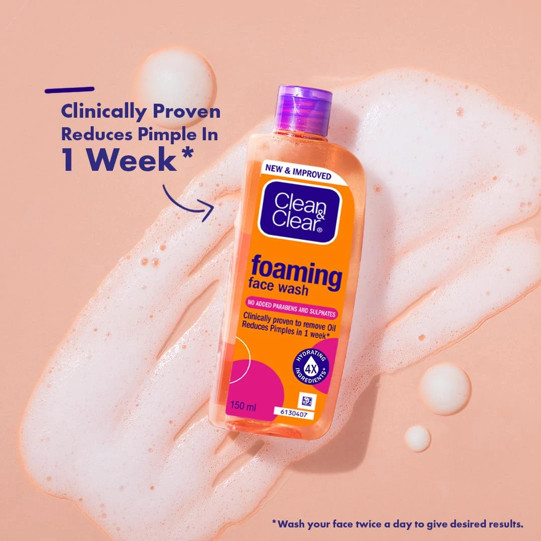 Clean & Clear Foaming Face Wash 100ml For Oily Skin - image 2