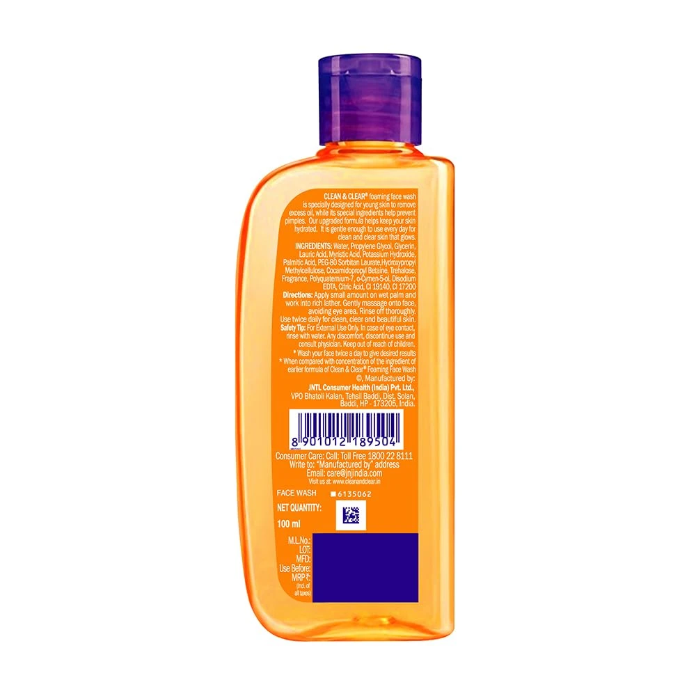 Clean & Clear Foaming Face Wash 100ml For Oily Skin - image 7