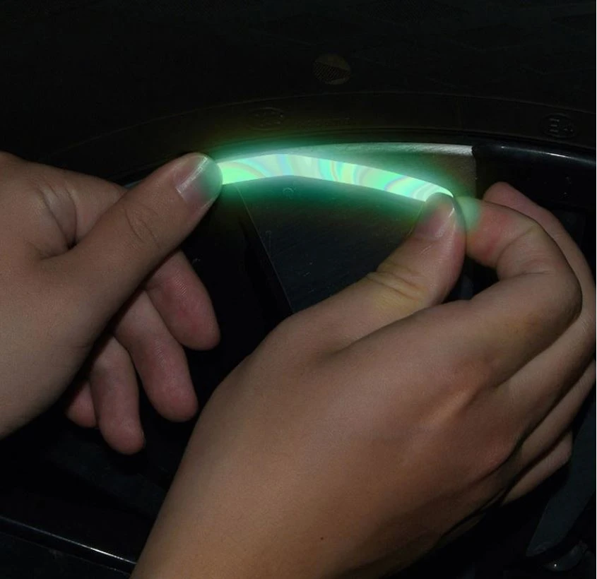 Generic Car Motorcycle Wheel Hub Reflective Safety Strips - image 3