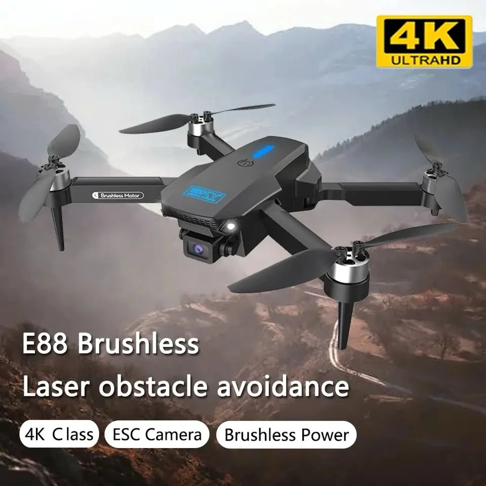 E88 Max Pro 4K Dual Camera Brushless Folding Drone - image 2