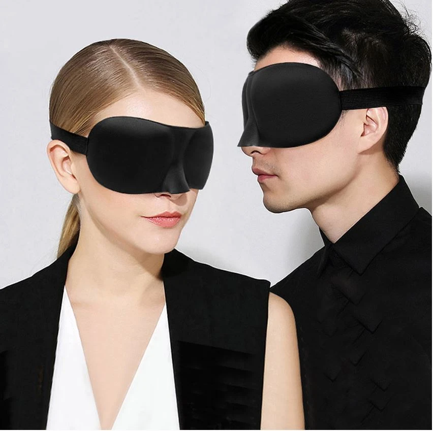 Generic 3D Sleep Eye Mask Soft Travel Rest Aid - image 2