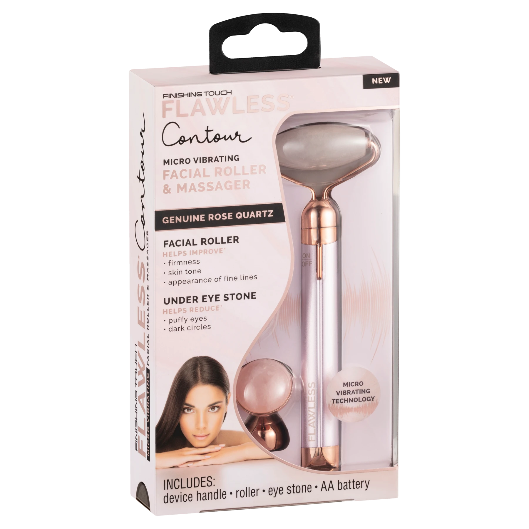 Flawless Contour Vibrating Facial Roller & Massager - image 5