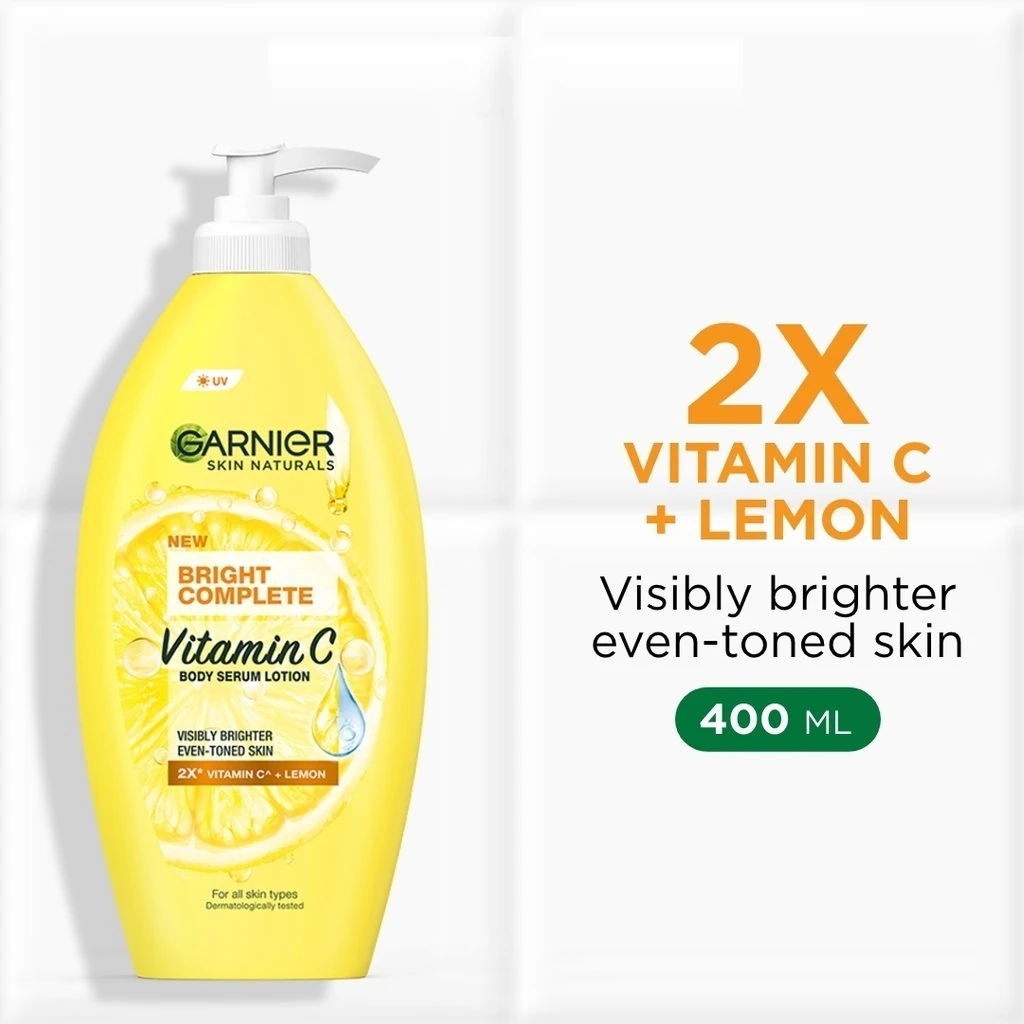 Garnier Bright Complete Body Serum Lotion VitaminC UV Protection - image 4