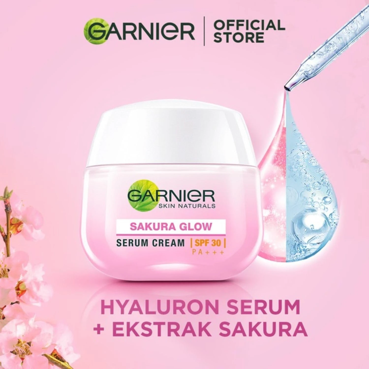 Garnier Sakura Glow Hyaluron Serum Cream 50ml - image 6