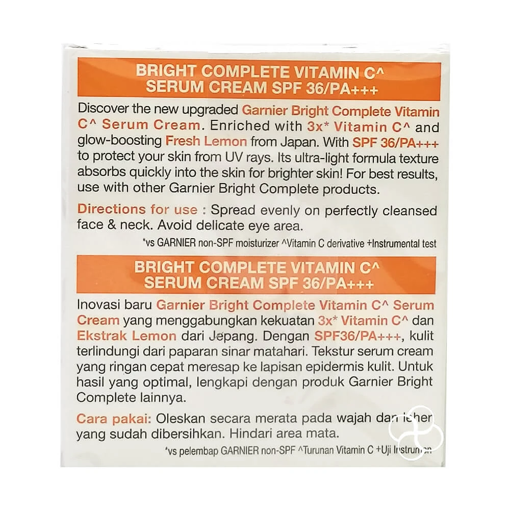 Garnier Bright Complete Vitamin C Serum Day Cream 50ml - image 3