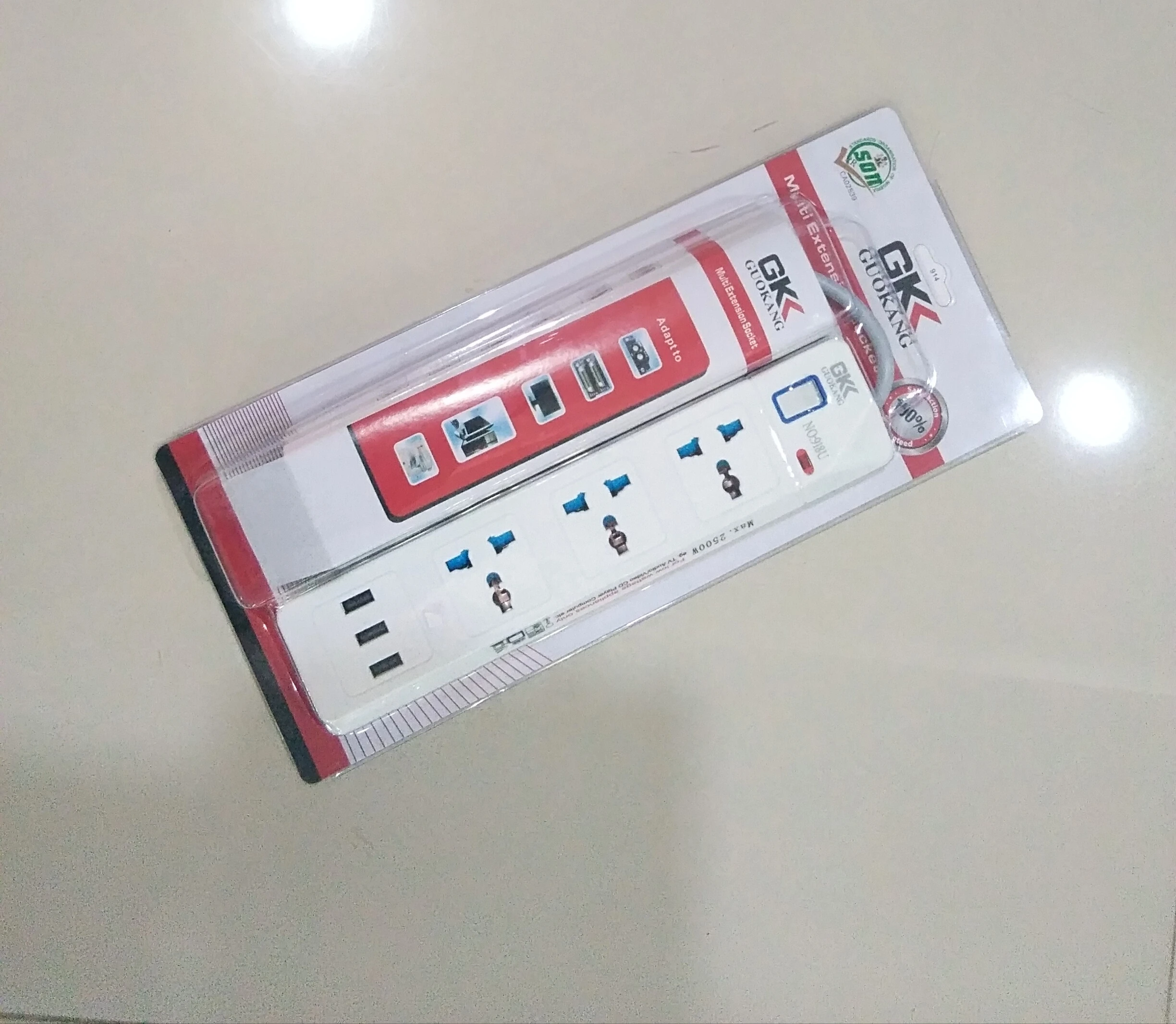 GK Multi Extension Socket with Overcurrent Protection - image 2