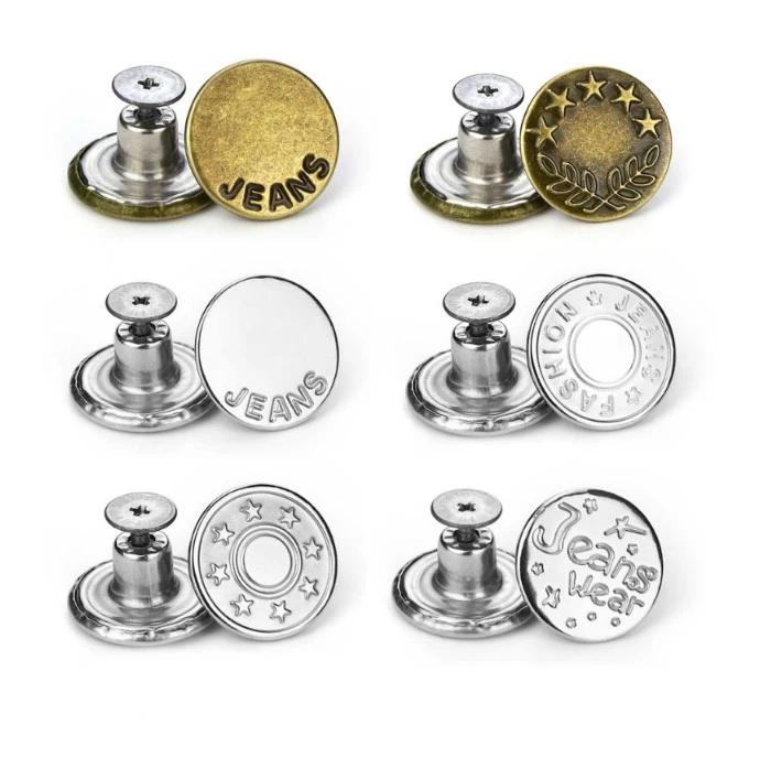 Generic Jeans Replacement Removable Buttons 5 pcs - image 7
