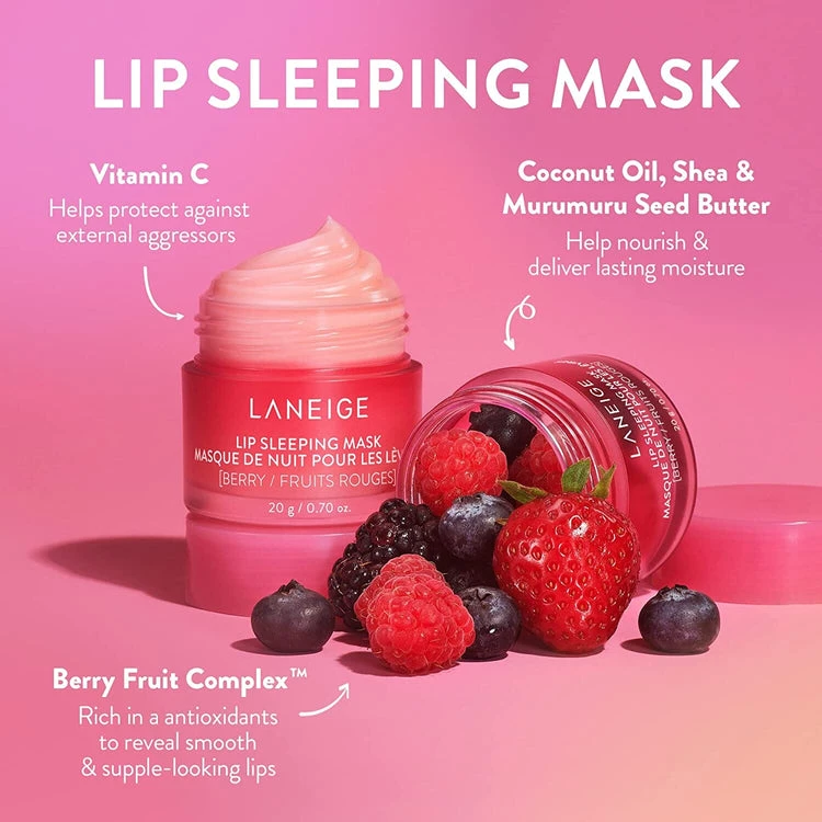 LANEIGE Berry Lip Sleeping Mask Vitamin C Lip Balm - image 6