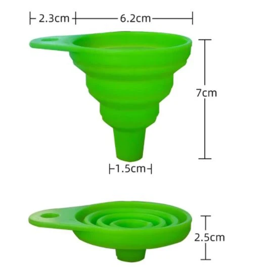 Generic Mini Foldable Silicone Funnel - image 4