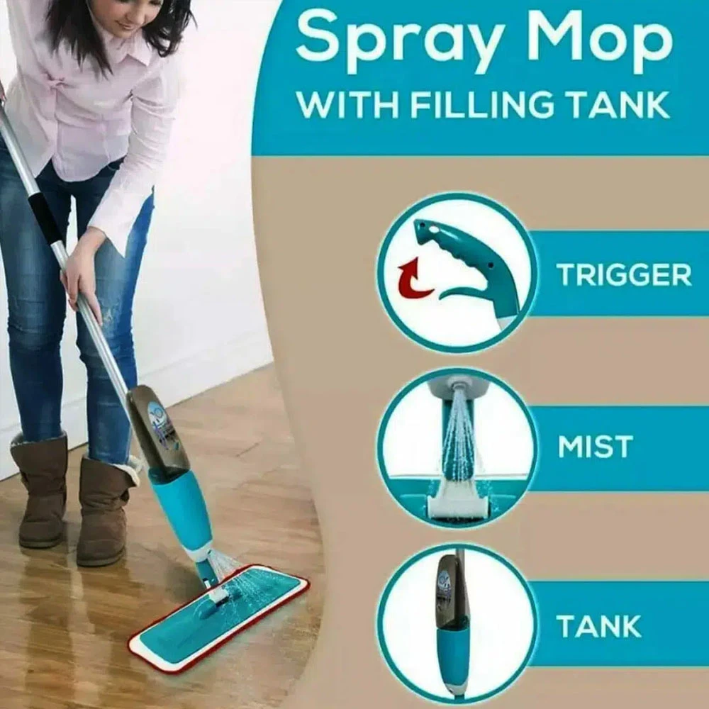 Generic Spray Mop Multipurpose Washable Floor Cleaner - image 6