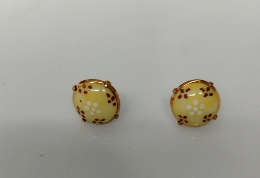 Noritake Juerina Earring Set JES2015 Gold colour Line - image 2