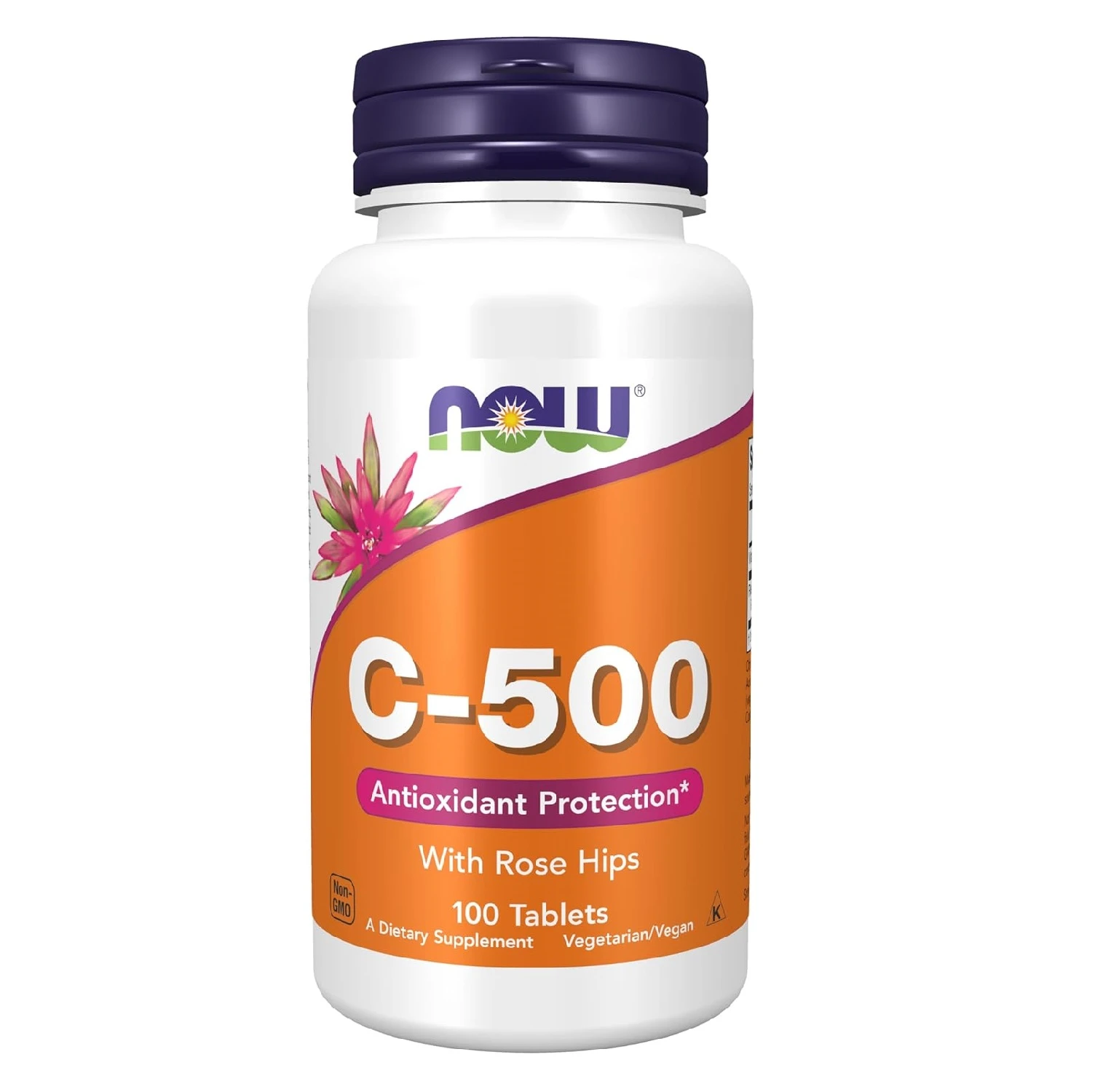 NOW Supplements Vitamin C 500mg Rose Hips - image 5