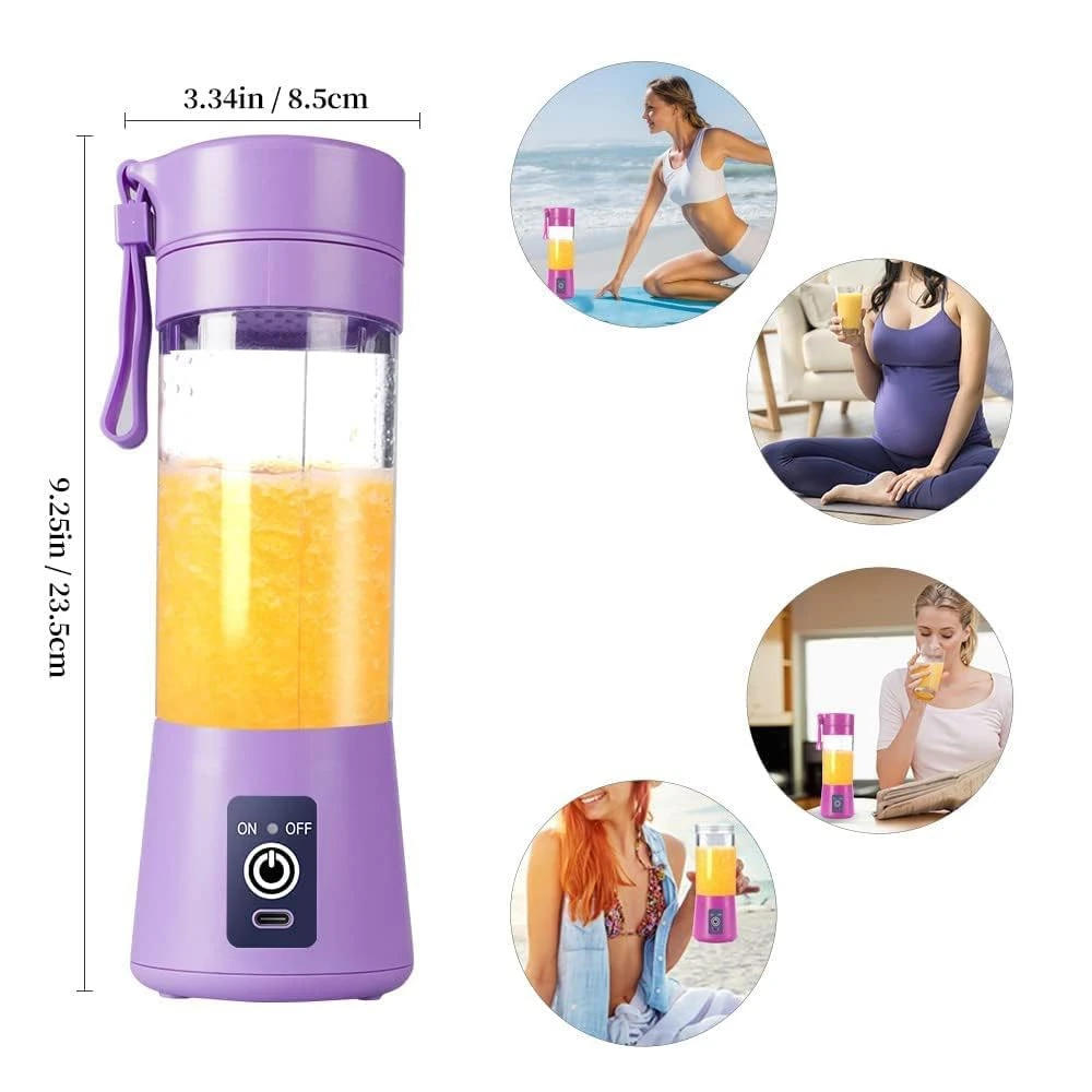 Generic Mini Portable Blender 380ML Rechargeable - image 4