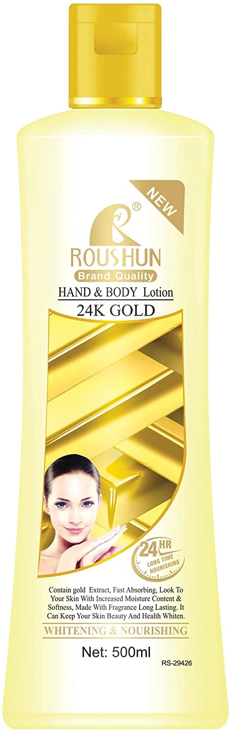 Roushun Hand & Body Lotion 24K Gold 500ml - image 2