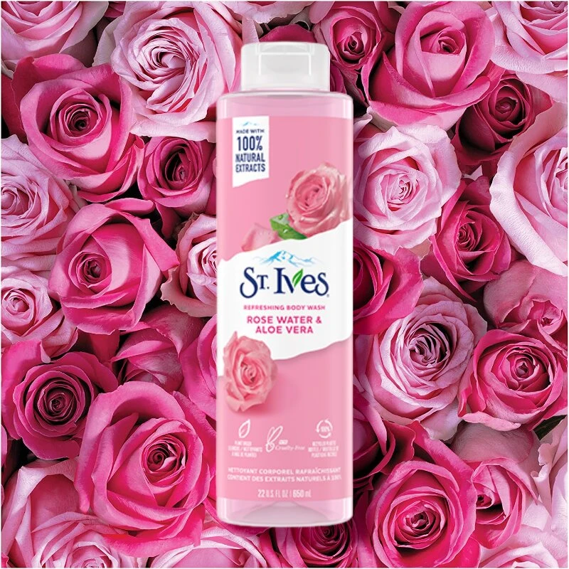 ST. IVES Body Wash Rose Water & Aloe Vera - image 2