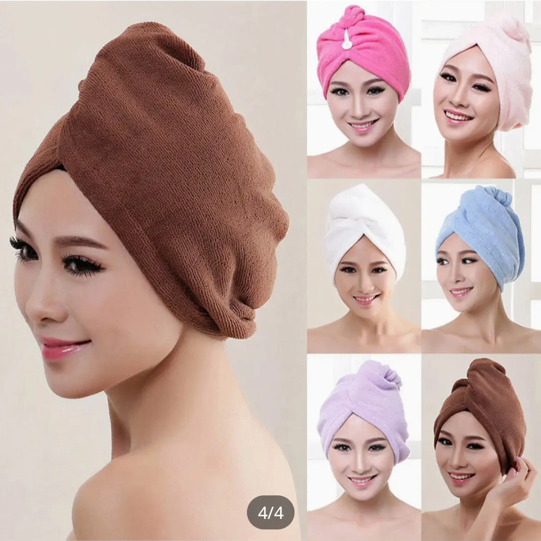 Generic Strong Water Absorbent Triangle Shower Hat - image 1