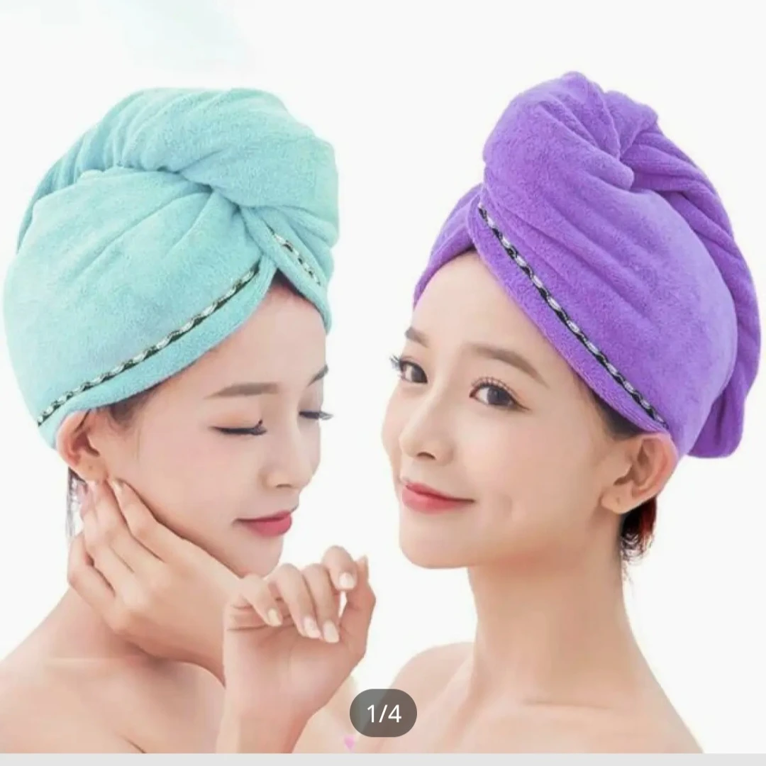 Generic Strong Water Absorbent Triangle Shower Hat - image 4
